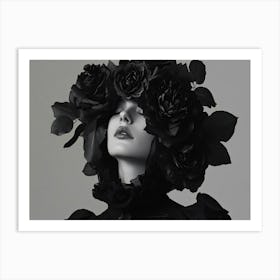 Black Roses Art Print