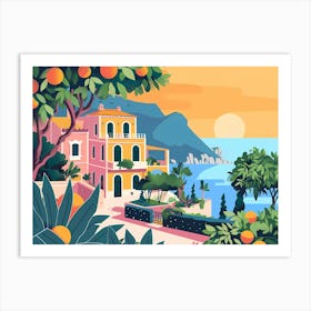 Italian landscape Art Print