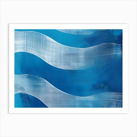 Blue Wave Art Print