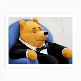 Tuxedo Winnie The Pooh Meme Art Art Print