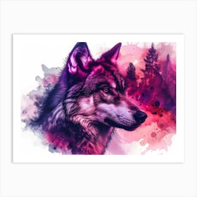 Wolf Painting Art Print