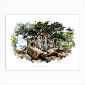 Beng Mealea, Temples Of Angkor, Cambodia Art Print