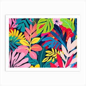 Tropical Leaves Art Print