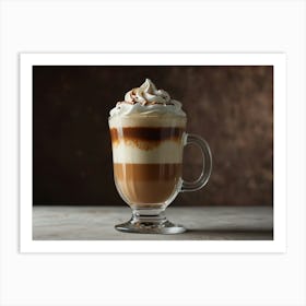 Coffee Cup With Whipped Cream Art Print