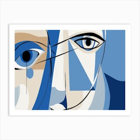 Woman'S Face 2 Art Print