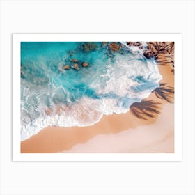 Aerial View Of A Beach 4 Art Print