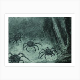 Spiders In The Woods Art Print