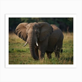 Elephant In The Wild 1 Art Print