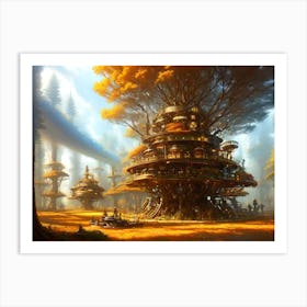 Tree House Art Print