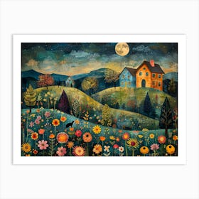 House In The Countryside Art Print