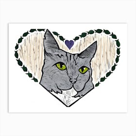 Lovecat Art Print