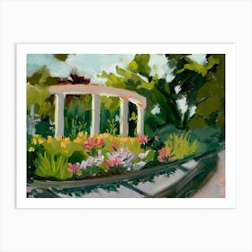 Morning Sun In The Garden Art Print