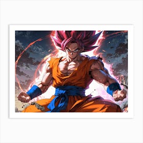 Dragon Ball Z Wallpaper 77 Art Print