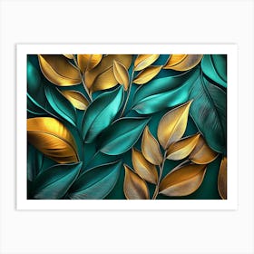 Abstract Leaves 2 Art Print