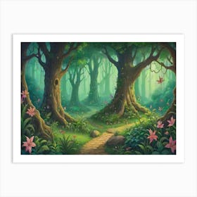 Path In The Forest Art Print