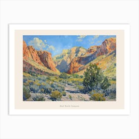 Western Landscapes Red Rock Canyon Nevada 4 Poster Art Print