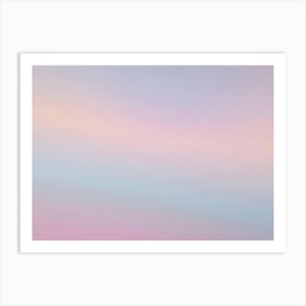 Soft, Blurred Gradient Background In Pastel Colors, Creating A Dreamy And Ethereal Atmosphere Art Print