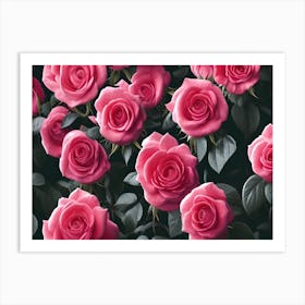 Pink Roses 14 Art Print