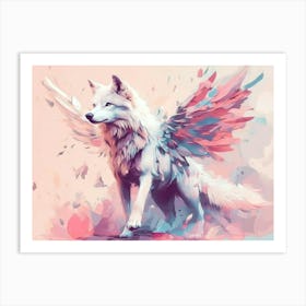 Angel Wolf Art Print