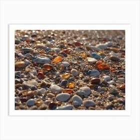 Pebbles On The Beach Art Print