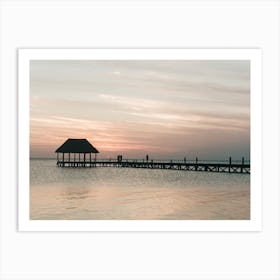Sunset At Isla Holbox In Mexico Art Print