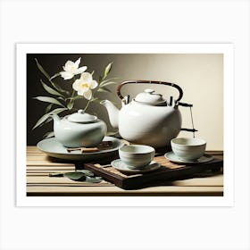 Chinese Tea Set Art Print