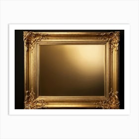 Gold Frame 2 Art Print