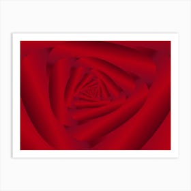 Rose Flower Swirl Pattern Art Print