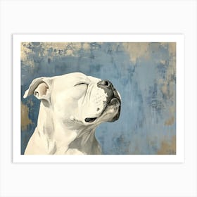 Minimal Bulldog Art Print