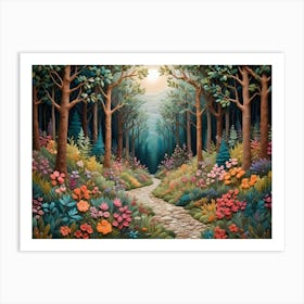 Path In The Woods Art Print