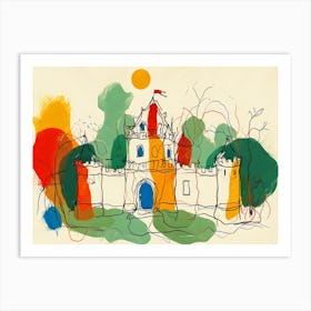 Castle In The Woods Art Print