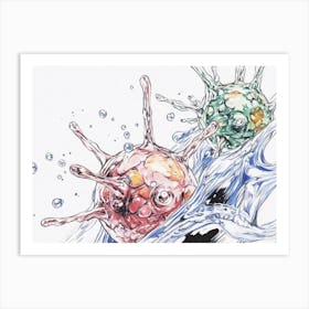 'Cells In The Water' Art Print