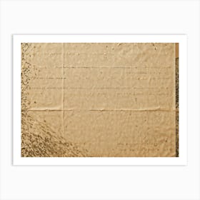 Vintage Inspired Closeup Of A Cardboard Greeting Card Surface Imprinted With A Retro Grunge Pattern 2 1 Art Print