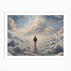 Man In The Clouds Art Print