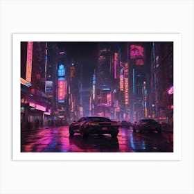 Futuristic Cityscape Art Print