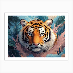 Fantasy Illustration Of A Wild Animal Leopard Painting Art Print