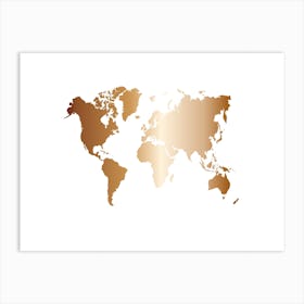 World Map 19 Art Print