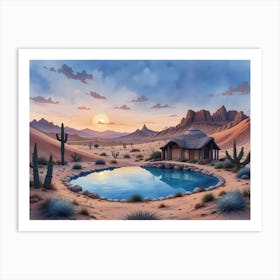 Cactus Desert Art Print