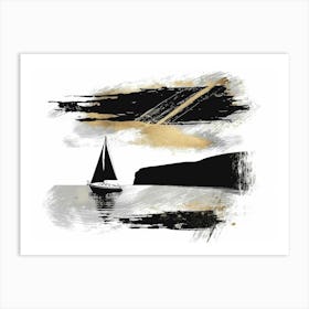 Sailboat On The Water 6 Art Print