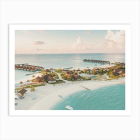 Huts Over Open Ocean Art Print