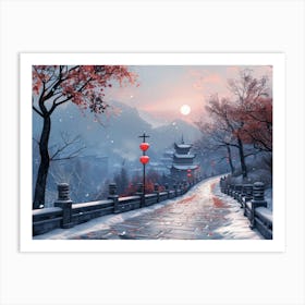 Chinese Landscape 5 Art Print