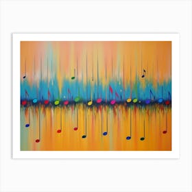 Dancing Colors Art Print