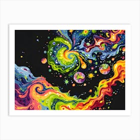 Psychedelic Painting Art Print