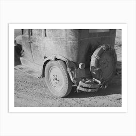Car Of Farmer Covered With Mud, Eufaula, Oklahoma By Russell Lee Art Print