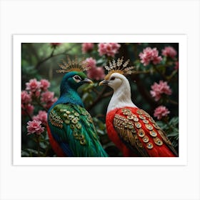 Chinese Pheasants Art Print