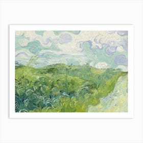 Van Gogh - Green Wheat Fields, Auvers Art Print