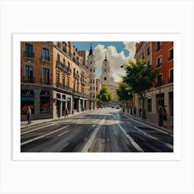 Street In Madrid Art Print