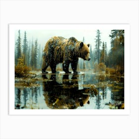 Bear Brand - Grizzly Art Print