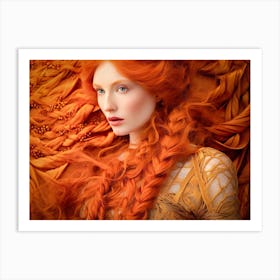 Red Haired Woman Art Print