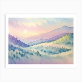 Mountains Art Print